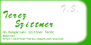 terez szittner business card